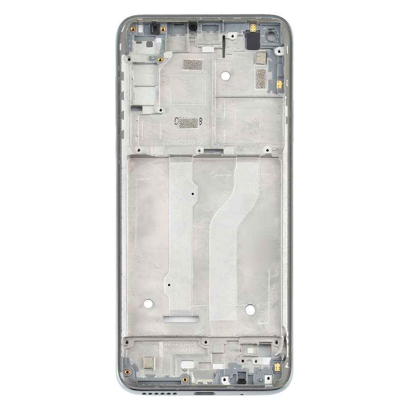 Front Housing LCD Frame Bezel Plate for Motorola Moto G Fast (Silver)