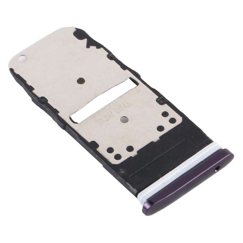 SIM Card Tray + SIM Card Tray / Micro SD Card Tray for Motorola One Zoom (Black)