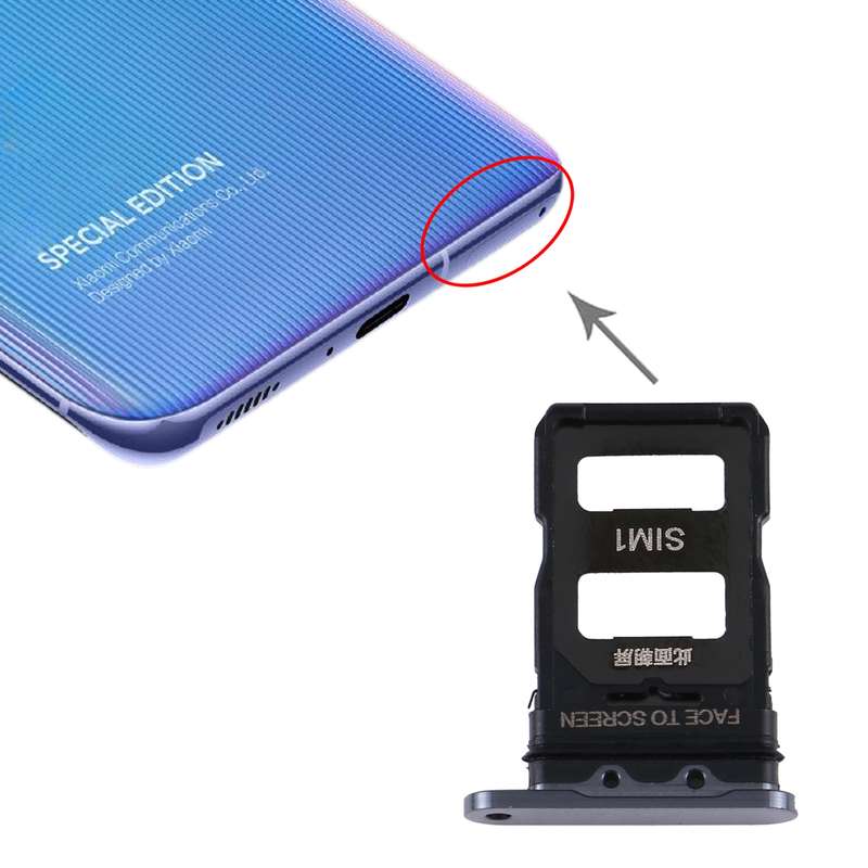 SIM Card Tray + SIM Card Tray for Xiaomi Mi 11 (Silver)