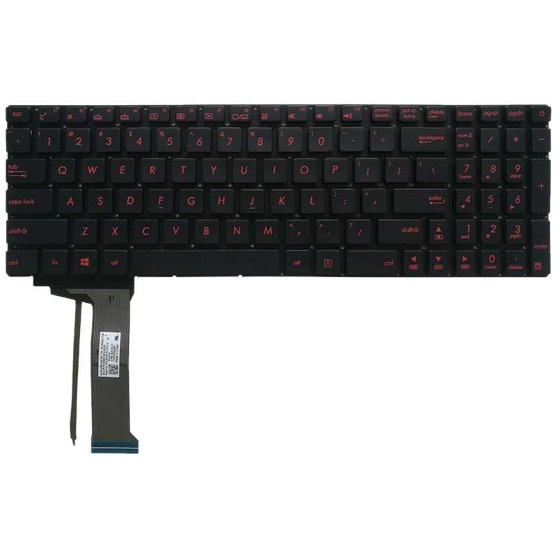 US Version Keyboard with Keyboard Backlight for Asus GL552 GL552J GL552JX GL552V GL552VL GL552VW N55