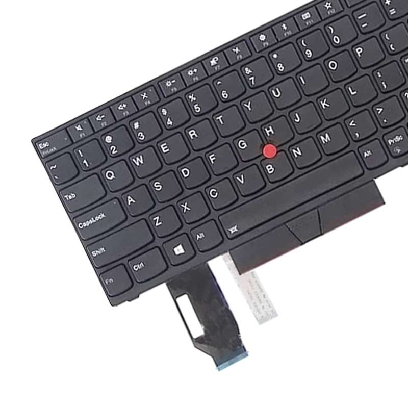 US Version Keyboard for Lenovo Thinkpad E580 E585 E590 E595 T590 P53S L580 L590 P52 P72 P53 P73 (Sil