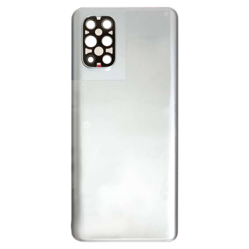 For OnePlus 8T+ 5G Battery Back Cover with Camera Lens Cover (Silver)
