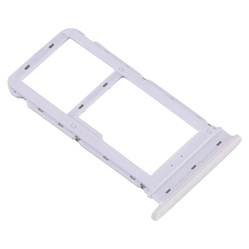 SIM Card Tray + Micro SD Card Tray for Motorola Moto G8 (White)
