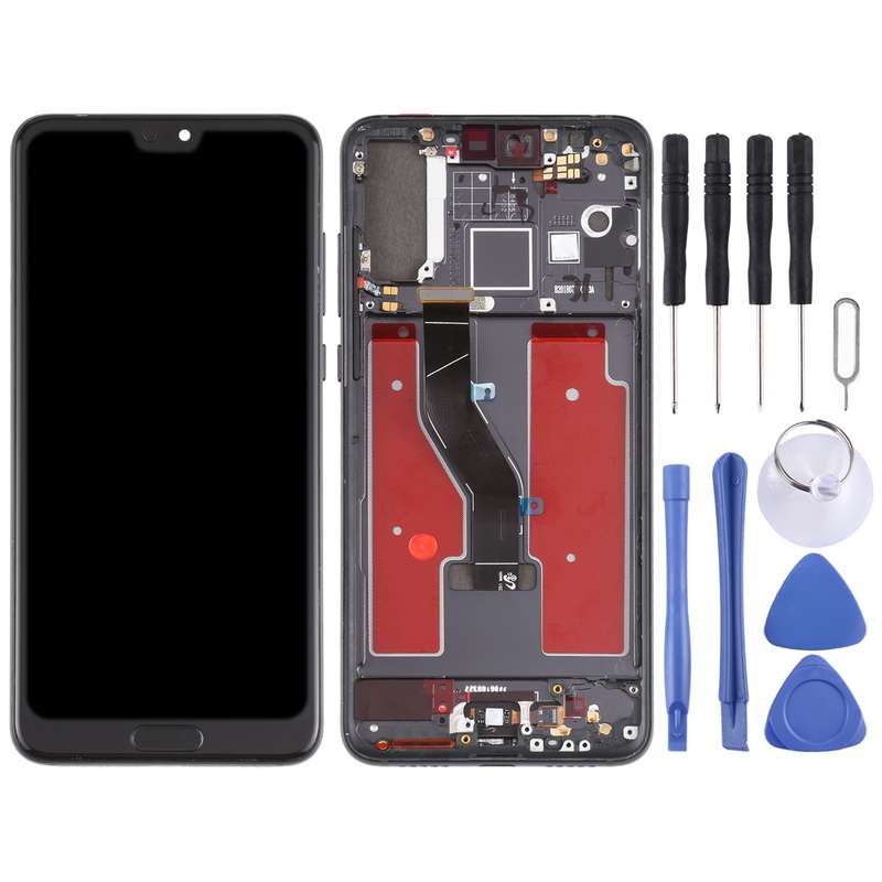 Original OLED LCD Screen for Huawei P20 Pro Digitizer Full Assembly with Frame(Blue)