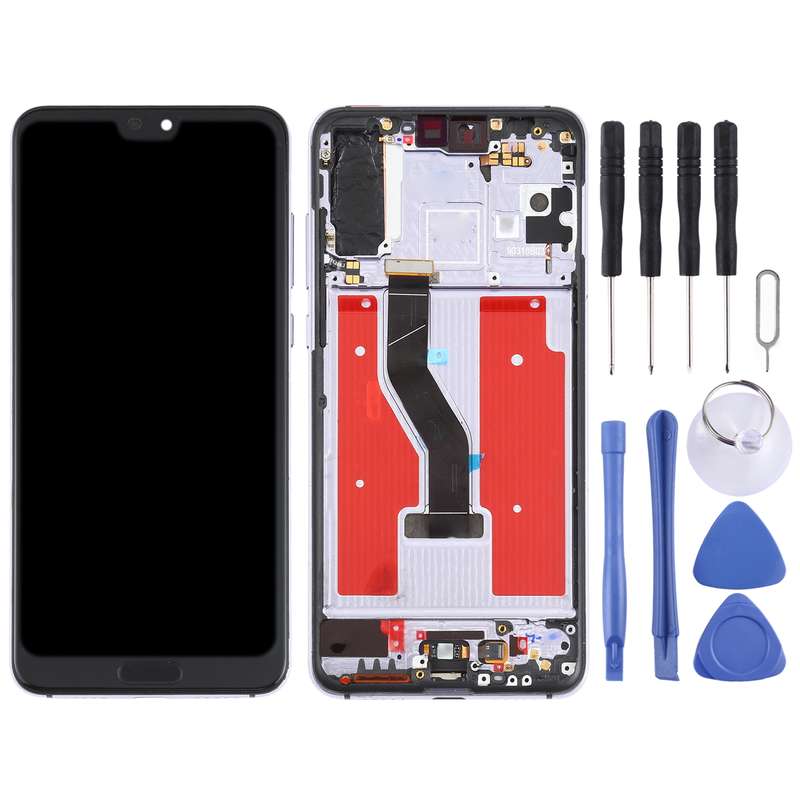 Original OLED LCD Screen for Huawei P20 Pro Digitizer Full Assembly with Frame(Blue)