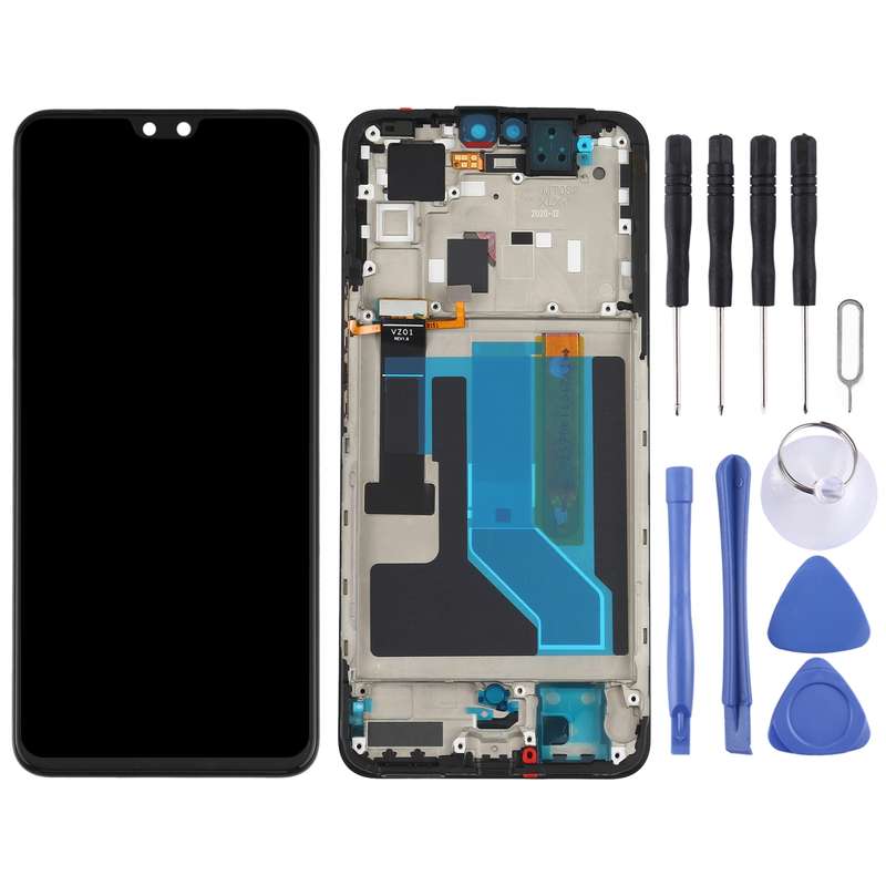 Original AMOLED Material LCD Screen and Digitizer Full Assembly with Frame for Vivo S7 V2020A