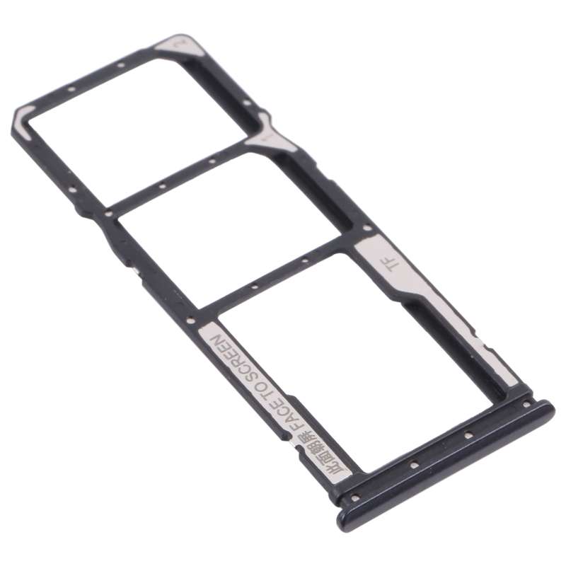 SIM Card Tray + SIM Card Tray + Micro SD Card Tray for Xiaomi Poco M3 M2010J19CG M2010J19CI (Blue)