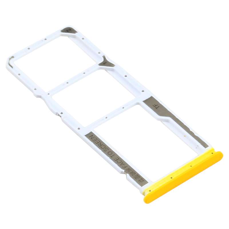 SIM Card Tray + SIM Card Tray + Micro SD Card Tray for Xiaomi Poco M3 M2010J19CG M2010J19CI (Blue)