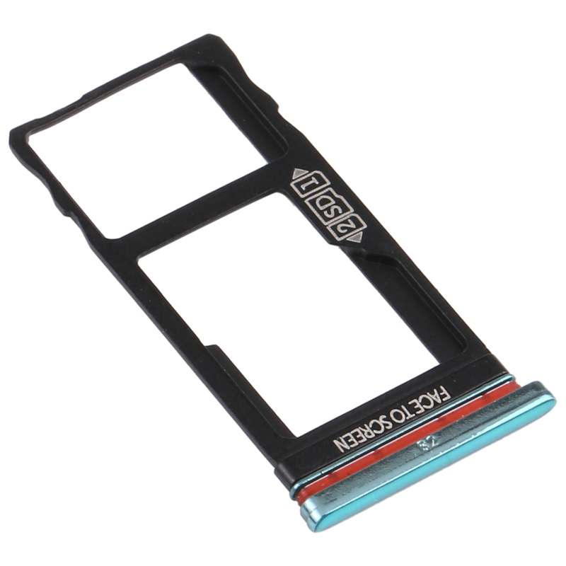 SIM Card Tray + Micro SD Card Tray for Motorola Moto One Action XT2013-1 XT2013-2 XT2013-4 (Silver)