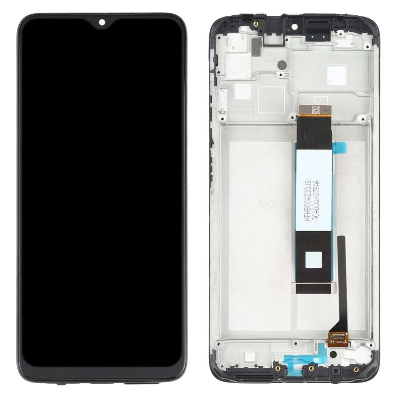 LCD Screen and Digitizer Full Assembly with Frame for Xiaomi Redmi Note 9 4G / Poco M3 / Redmi 9 Pow