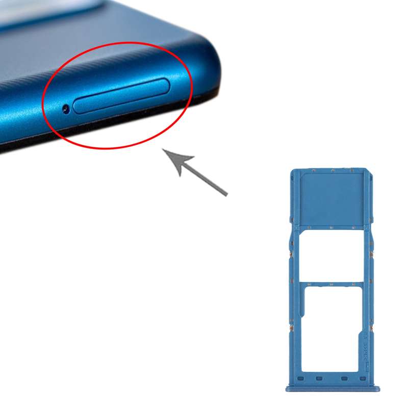 For Samsung Galaxy S20 Middle Frame Bezel Plate (Blue)