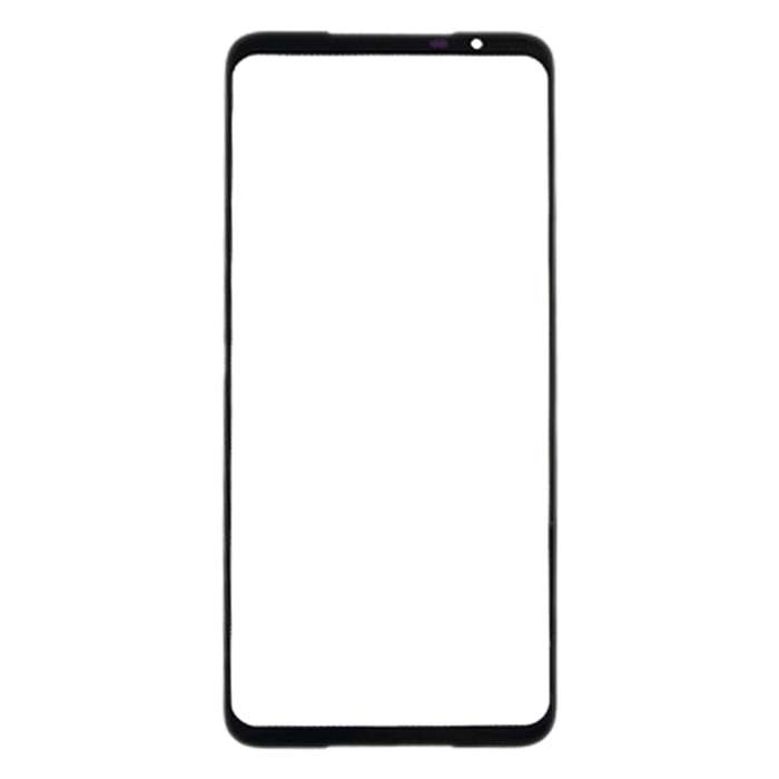 Front Screen Outer Glass Lens for Asus ROG Phone 5 ZS673KS I005DA(Black)