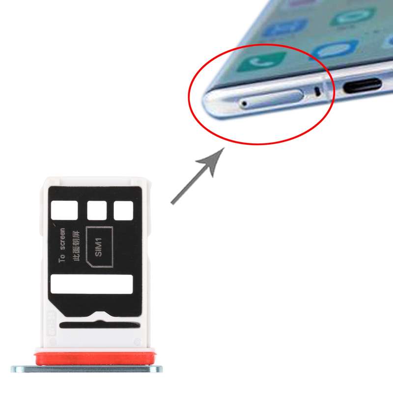 SIM Card Tray + SIM Card Tray for Huawei Nova 8 Pro 5G (Silver)