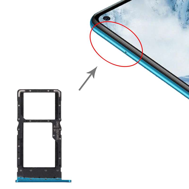 SIM Card Tray + SIM Card Tray / Micro SD Card Tray for Huawei Maimang 9 (Black)