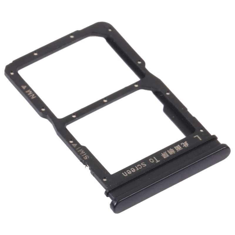 SIM Card Tray + NM Card Tray for Huawei P Smart S (Silver)