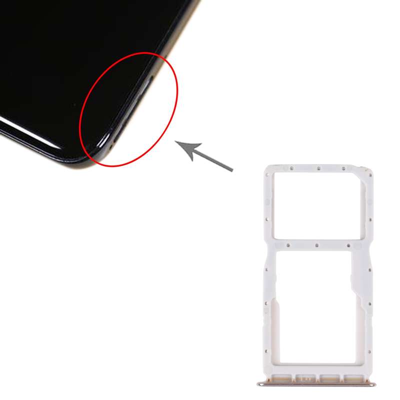 SIM Card Tray + SIM Card Tray / Micro SD Card Tray for Huawei Nova 4e(Black)