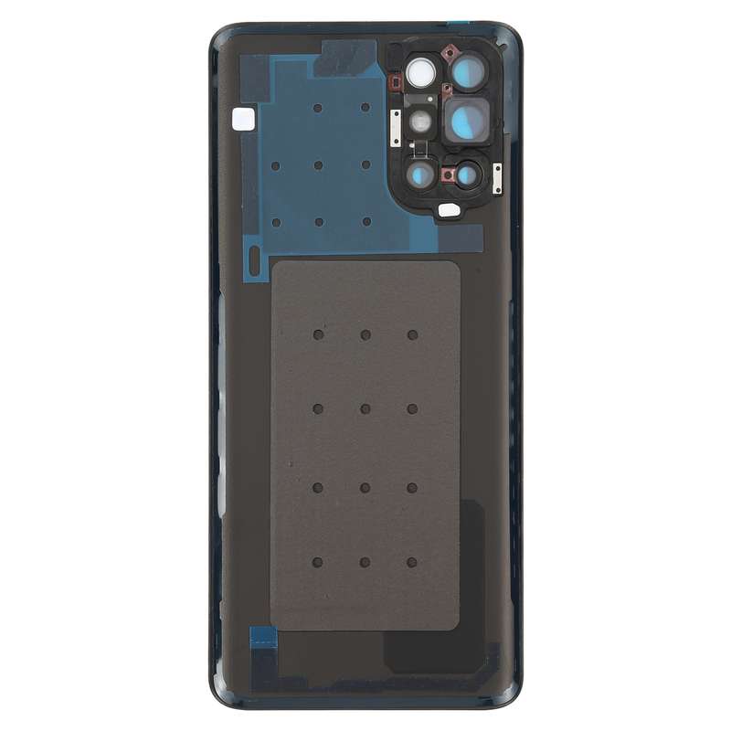 For OnePlus 9R Battery Back Cover With Camera Lens (Frosted Black)