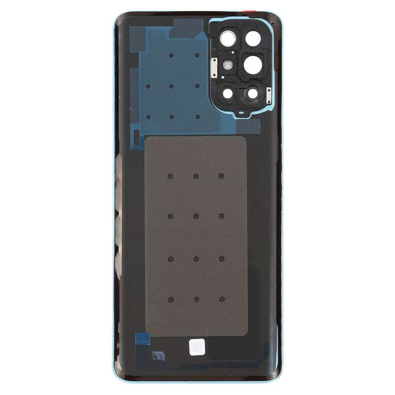 For OnePlus 9R Battery Back Cover With Camera Lens (Frosted Black)