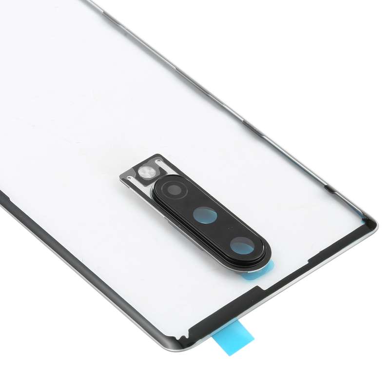 For OnePlus 9R Battery Back Cover With Camera Lens (Frosted Black)