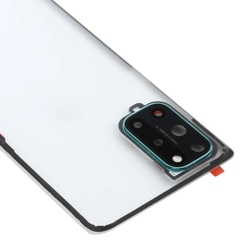 For OnePlus 7T Battery Back Cover With Camera Lens (Transparent)