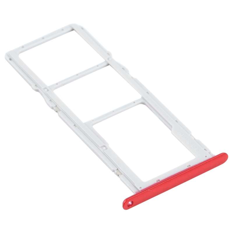 SIM Card Tray + SIM Card Tray + Micro SD Card Tray for LG K22 LMK200Z LMK200E LMK200B LM-K200 (Red)