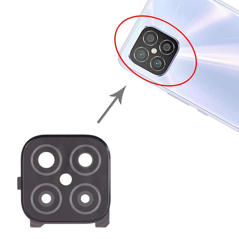 For Huawei Nova 8 SE 10pcs Back Camera Lens (White)