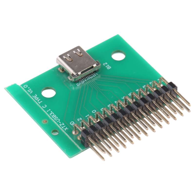 Double-sided Positive and Negative Type C Female Test Board USB 3.1 with PCB 24P Female Connector