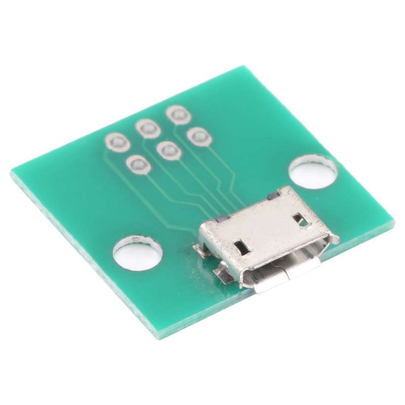 10 PCS Micro USB to 5pin V8 Charging Port PCB Test Board