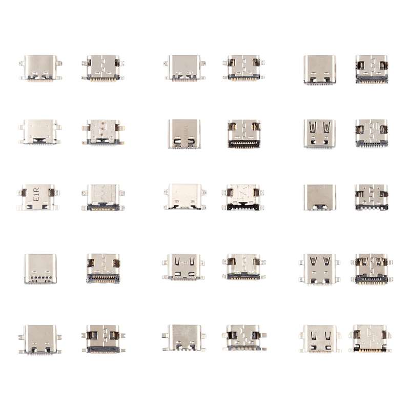 75 PCS/Set USB Type C Charging Port Connector 6Pin / 12Pin / 16Pin / 14Pin / 24Pin for Huawei / Sams