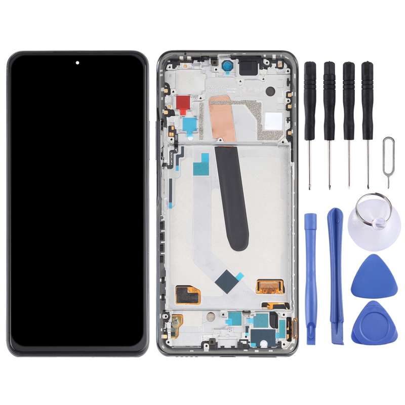 AMOLED Material Original LCD Screen and Digitizer Full Assembly With Frame for Xiaomi Redmi K40 / Re