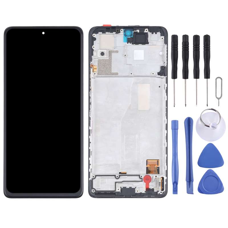 Original OLED LCD Screen and Digitizer Full Assembly With Frame for Xiaomi Redmi Note 10 Pro 4G / Re