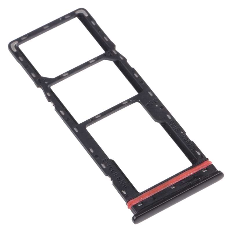 For infinix Hot 8 Lite X650 SIM Card Tray + SIM Card Tray + Micro SD Card Tray (Grey)