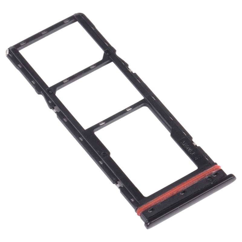 For infinix Hot 8 Lite X650 SIM Card Tray + SIM Card Tray + Micro SD Card Tray (Grey)