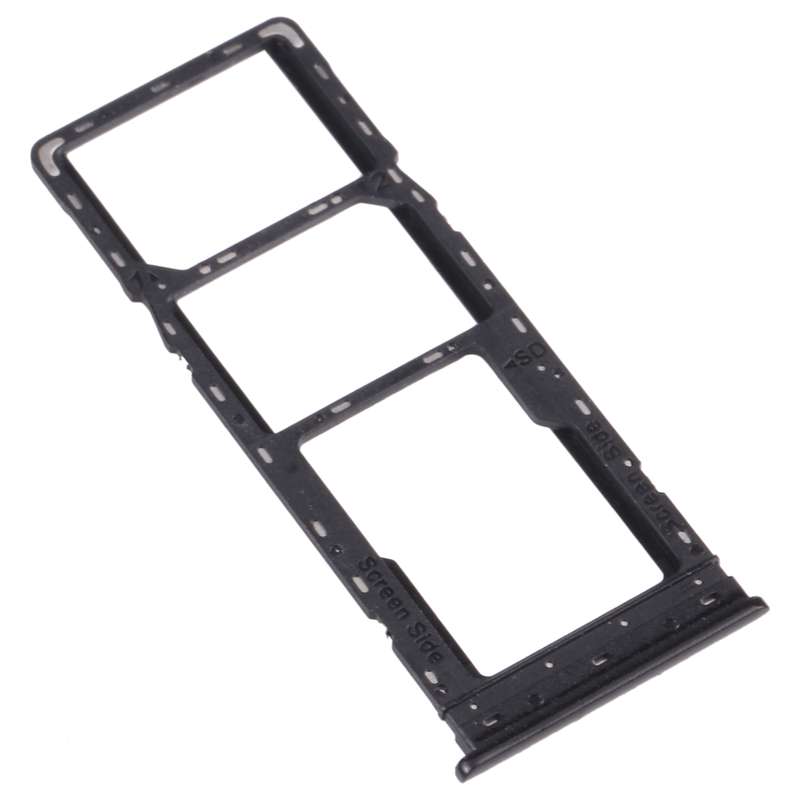 For Tecno Spark 4 / Camon 12 KC2 KC8 CC7 SIM Card Tray + SIM Card Tray + Micro SD Card Tray (Black)