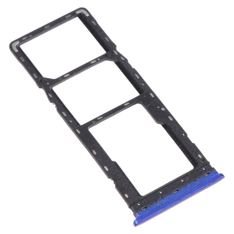 For Tecno Spark 5 Air KD6a SIM Card Tray + SIM Card Tray + Micro SD Card Tray (Blue)