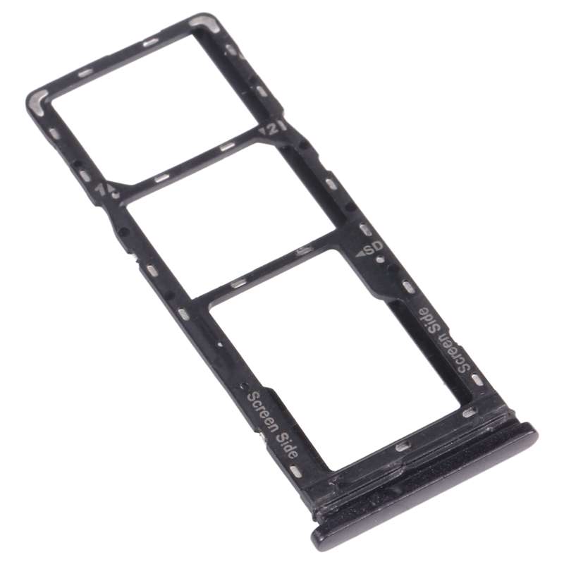 For Tecno Spark 6 Air KE6 KE6J KF6 SIM Card Tray + SIM Card Tray + Micro SD Card Tray (Blue)