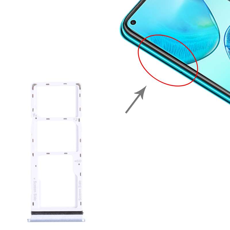 For Infinix Note 8i X683 SIM Card Tray + SIM Card Tray + Micro SD Card Tray (Green)