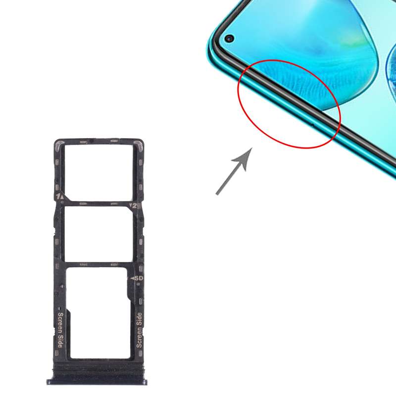 For Infinix Note 8i X683 SIM Card Tray + SIM Card Tray + Micro SD Card Tray (Green)