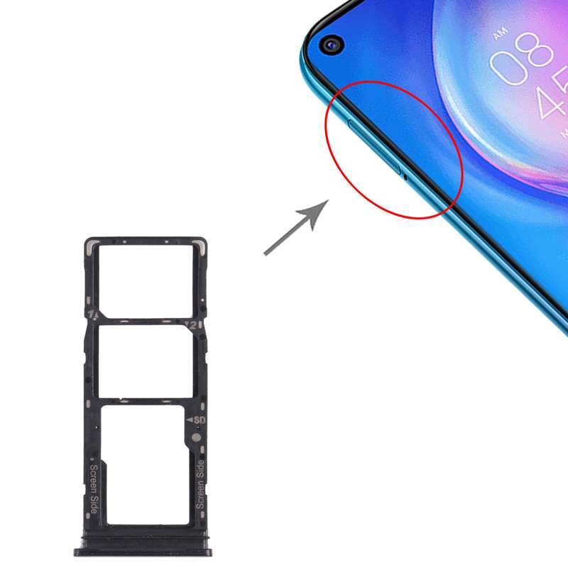 For Tecno Spark 5 Pro KD7 SIM Card Tray + SIM Card Tray + Micro SD Card Tray (Green)