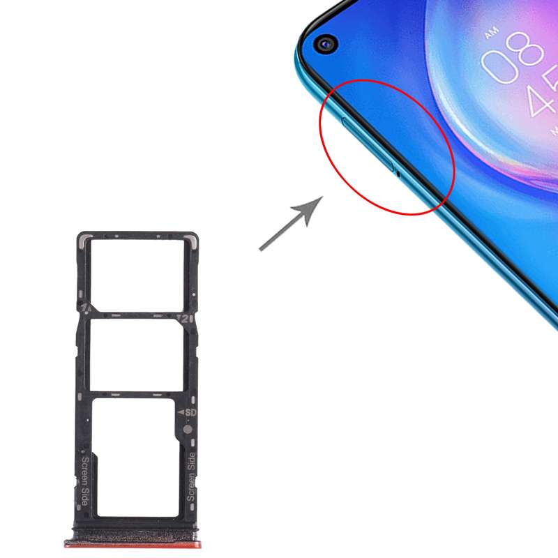 For Tecno Spark 5 Pro KD7 SIM Card Tray + SIM Card Tray + Micro SD Card Tray (Green)
