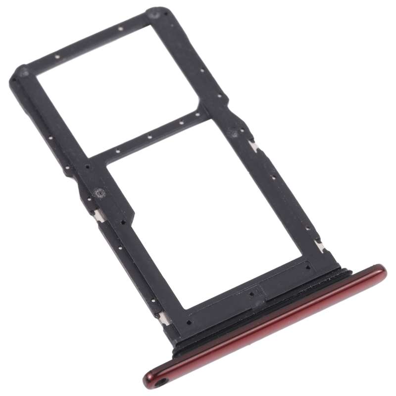 SIM Card Tray + SIM Card Tray / Micro SD Card Tray for Motorola One Hyper XT2027 XT2027-1 (Red)