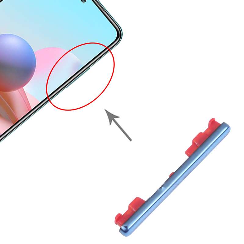 Volume Control Button for Xiaomi Redmi Note 9 5G / Redmi Note 9T M2007J22C M2007J22G J22 (Purple)