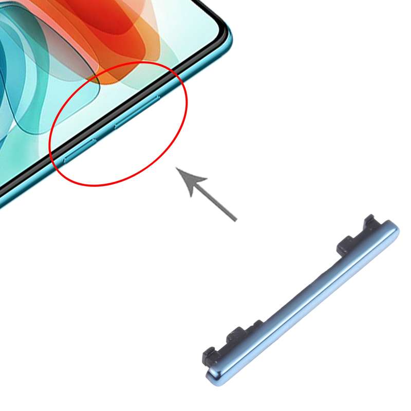 Volume Control Button for Xiaomi Redmi Note 10 4G M2101K7AI M2101K7AG (Blue)