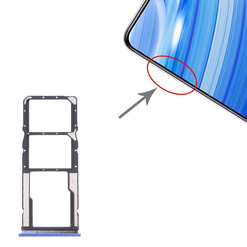 SIM Card Tray + SIM Card Tray + Micro SD Card Tray for Xiaomi Redmi 9T 4G / Redmi Note 9 4G J19S M20