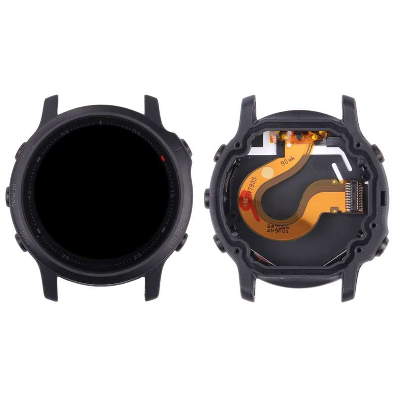 LCD Screen and Digitizer Full Assembly With Frame for Garmin Fenix 6S(Gold)