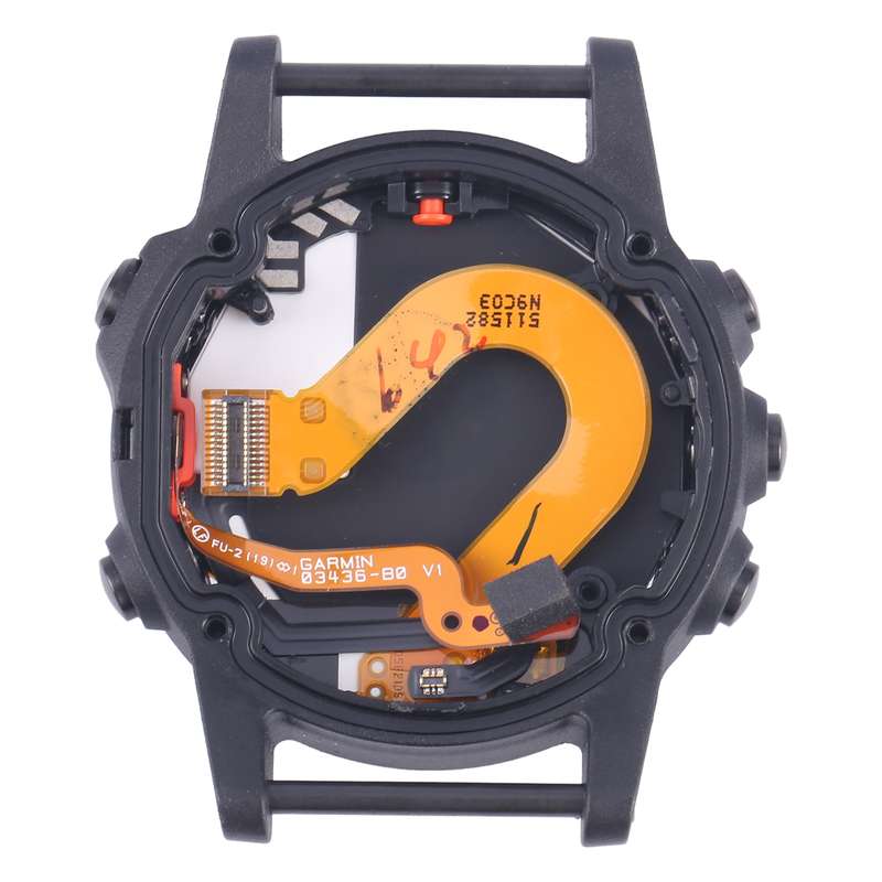 LCD Screen and Digitizer Full Assembly With Frame for Garmin Fenix 5S Plus Sapphire Version(Silver)