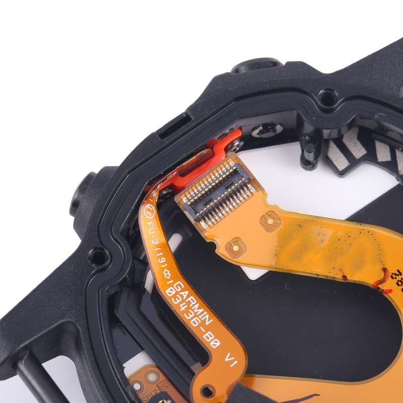 LCD Screen and Digitizer Full Assembly With Frame for Garmin Fenix 5S Plus Sapphire Version(Silver)