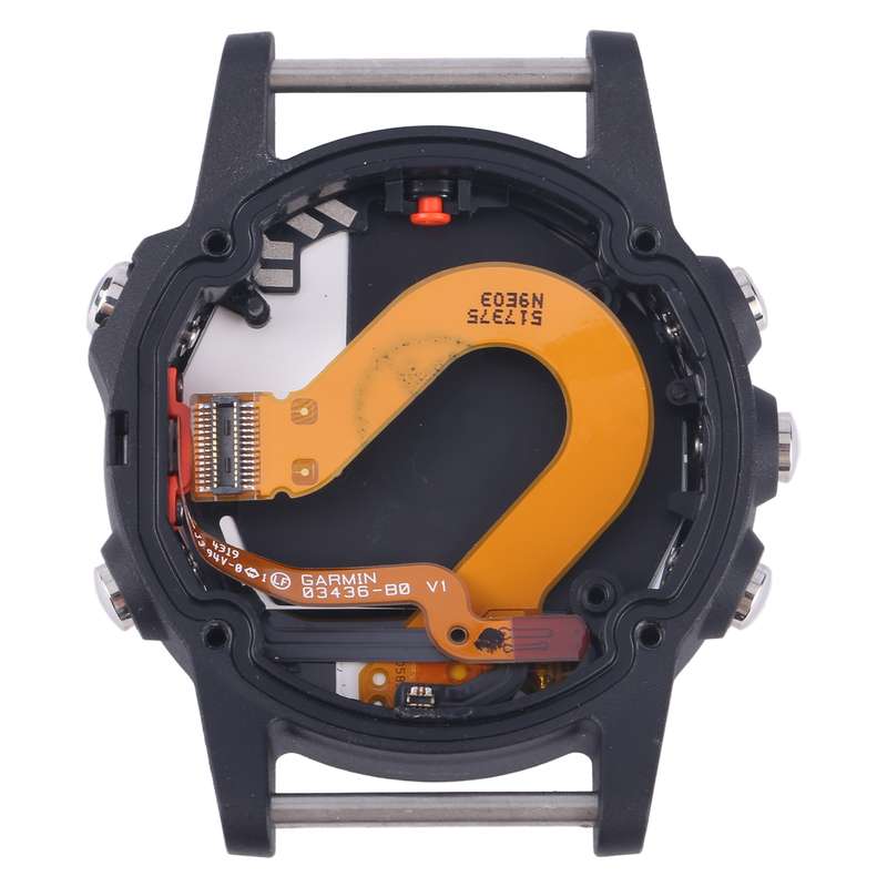 LCD Screen and Digitizer Full Assembly With Frame for Garmin Fenix 5S Plus Sapphire Version(Silver)