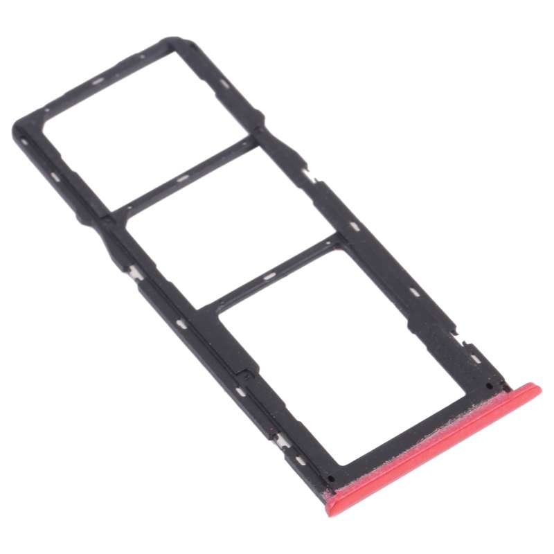 For OPPO Realme C12 RMX2189 SIM Card Tray + SIM Card Tray + Micro SD Card Tray (Red)