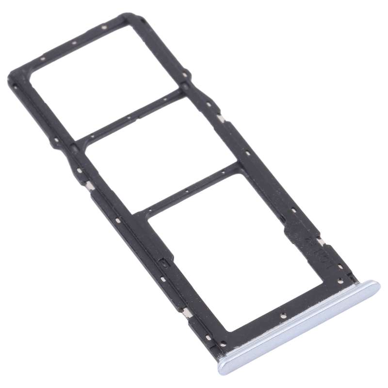For OPPO Realme 7 (Asia) RMX2151, RMX2163 SIM Card Tray + SIM Card Tray + Micro SD Card Tray (White
